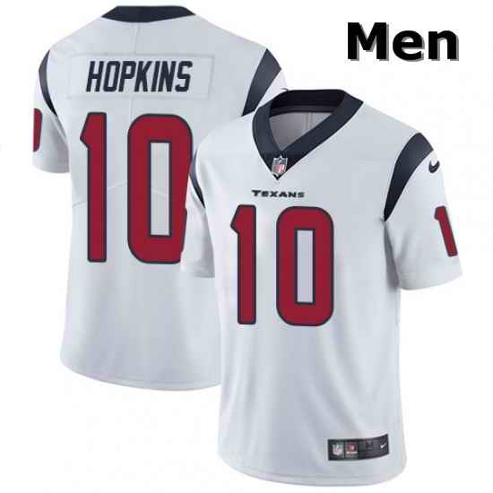 Men Nike Houston Texans 10 DeAndre Hopkins Limited White Vapor Untouchable NFL Jersey